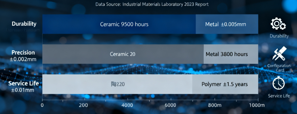 ceramic end effectors over metal polymer alternatives